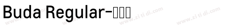 Buda Regular字体转换